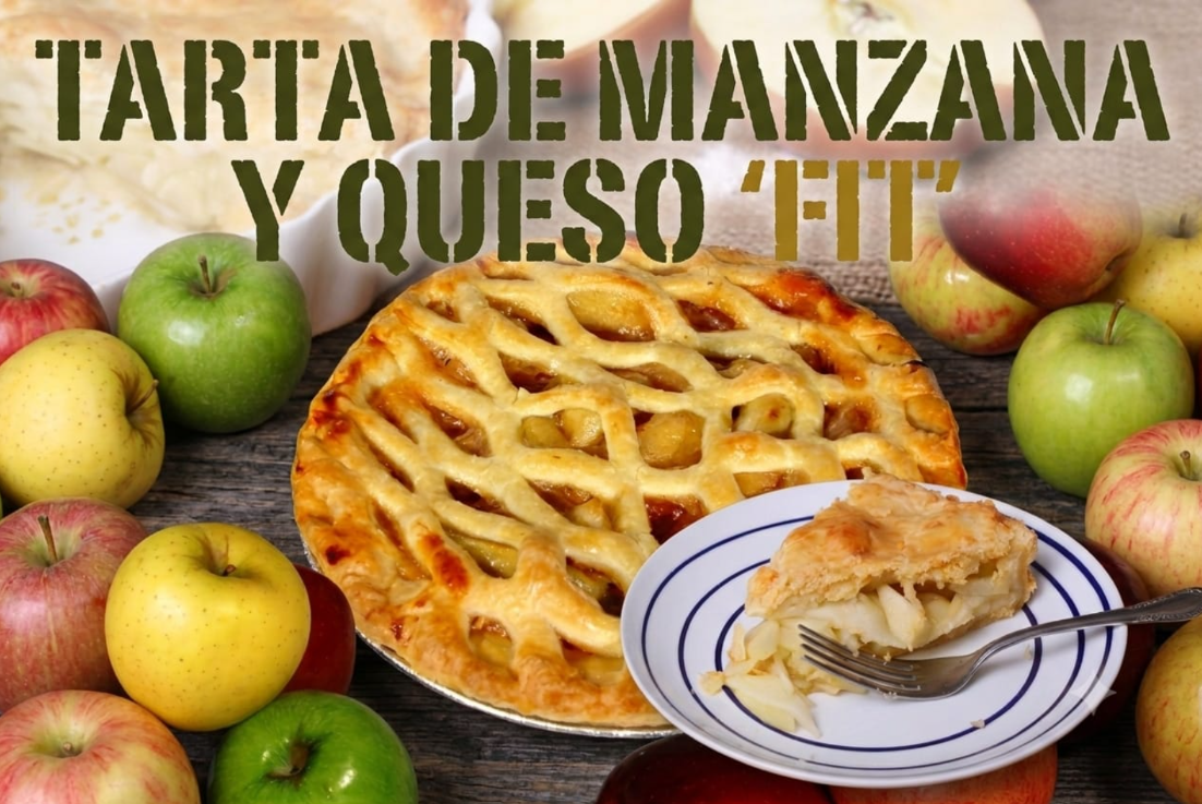 Tarta de Manzana y Queso “Fit”