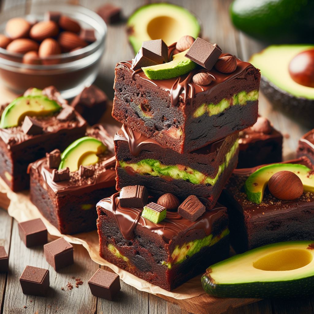 Healthy Chocolate and Avocado Brownie