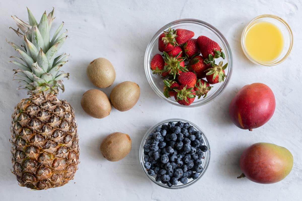 Ensalada de fruta y miel