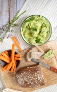 Dip de Guisantes, Queso Feta y Menta