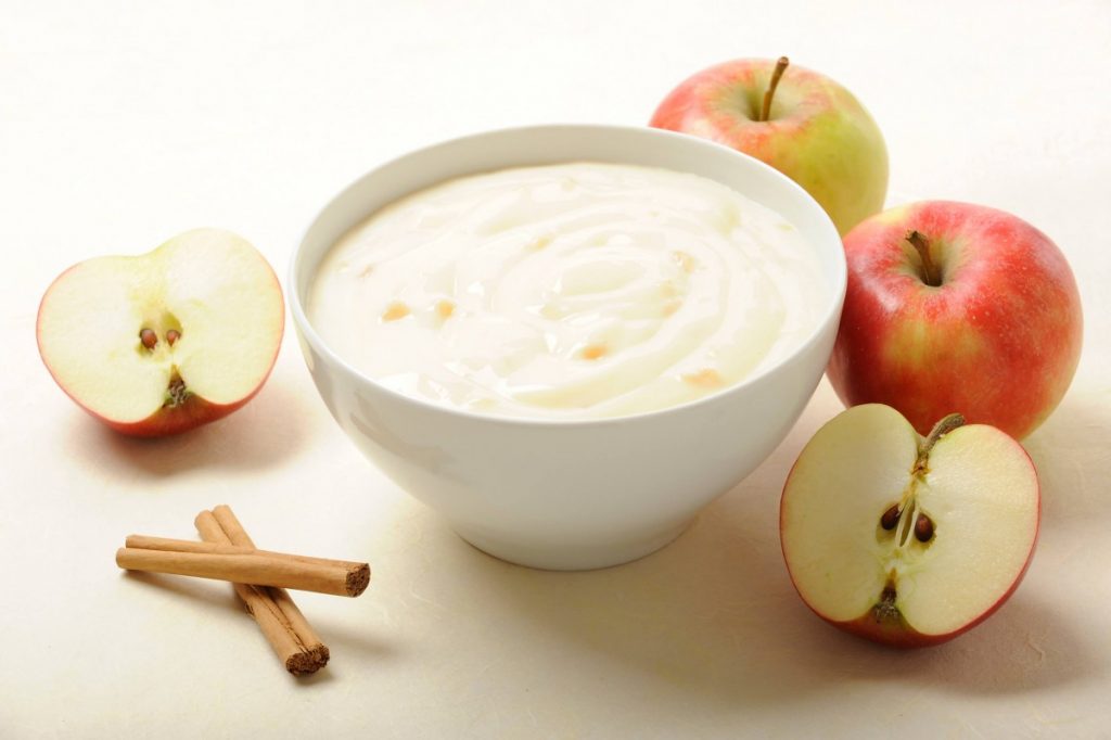 Mousse de Yogur con Manzana sin azúcar