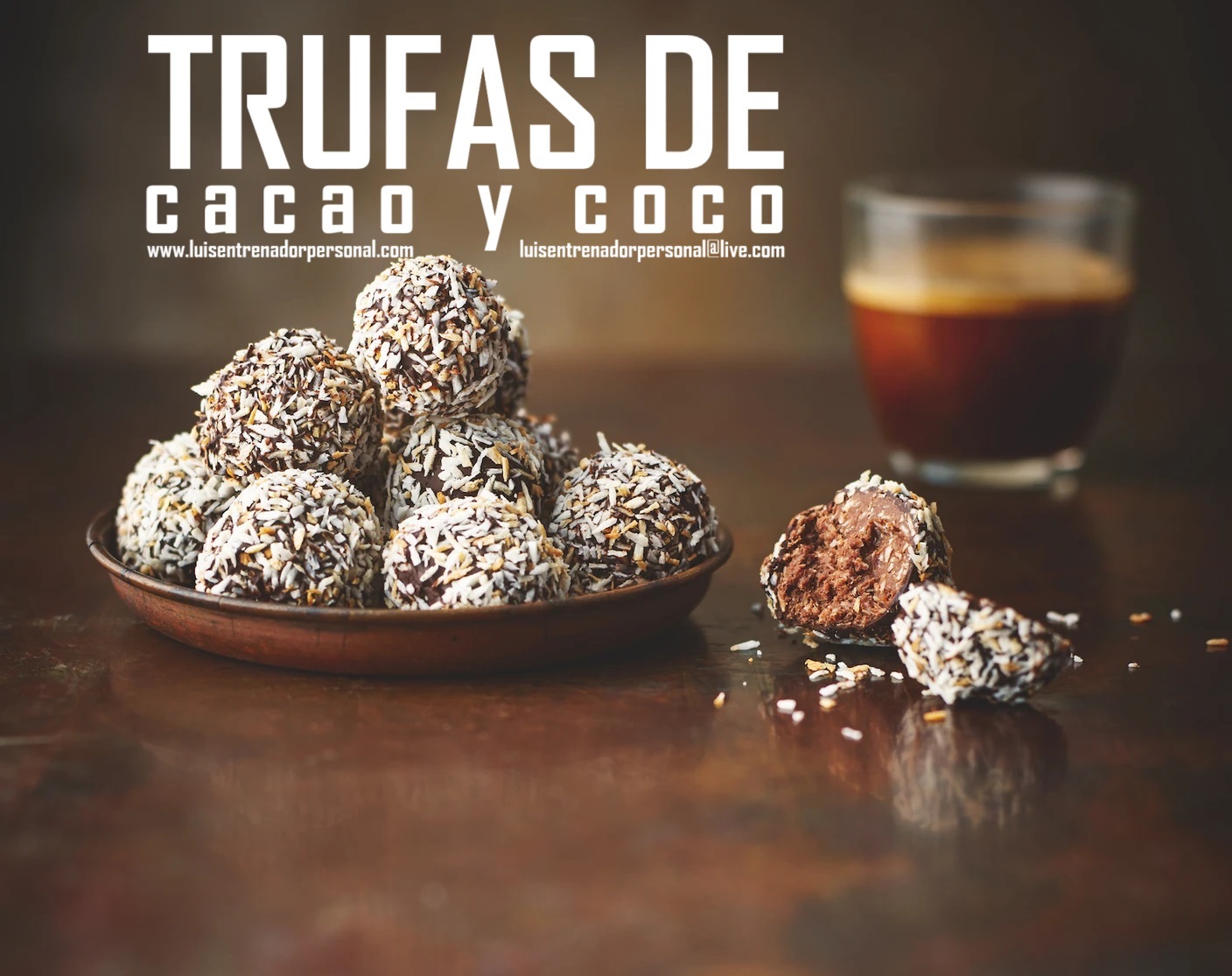 Trufas de Cacao y Coco