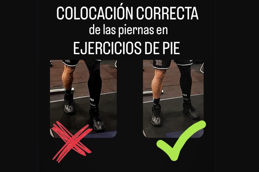 Colocación de Piernas en Ejercicios de pie