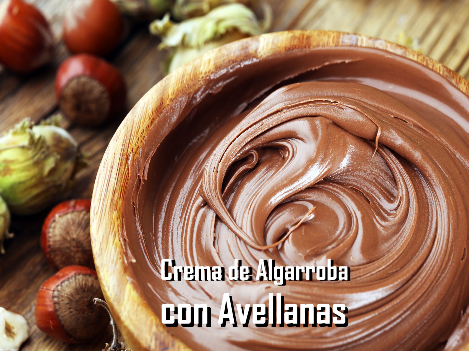 Crema de Algarroba con Avellanas