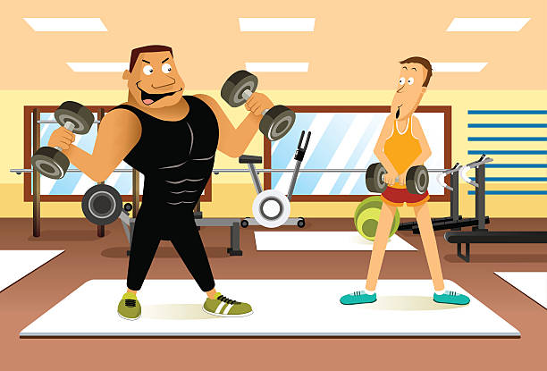 Los chicos que se pavonean en el Gimnasio