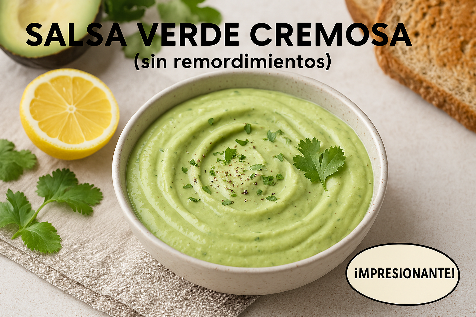Salsa Verde Cremosa y sin Remordimientos