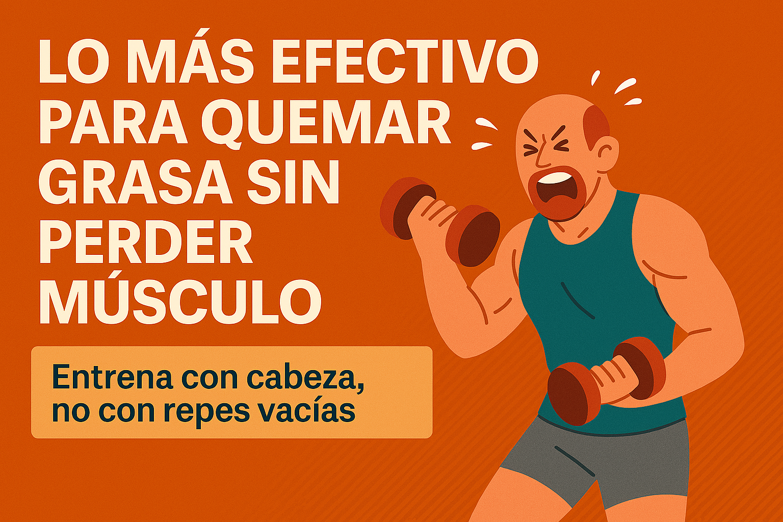 Lo más efectivo para quemar grasa sin perder músculo