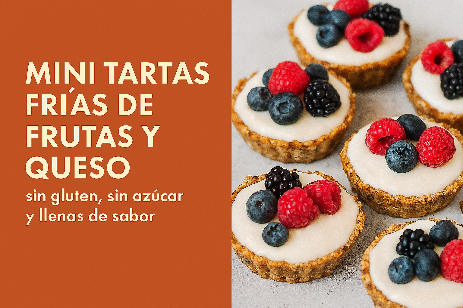 Mini Tartas Frías de Frutas y Queso