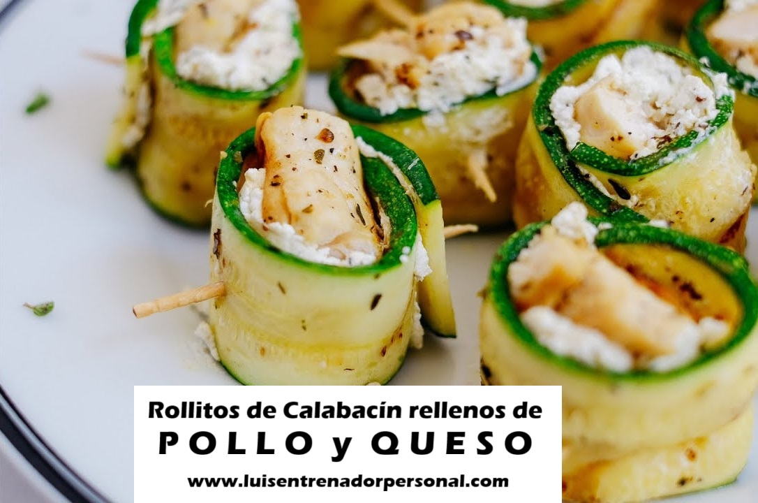 Rollitos de Calabacín Rellenos de Pollo y Queso