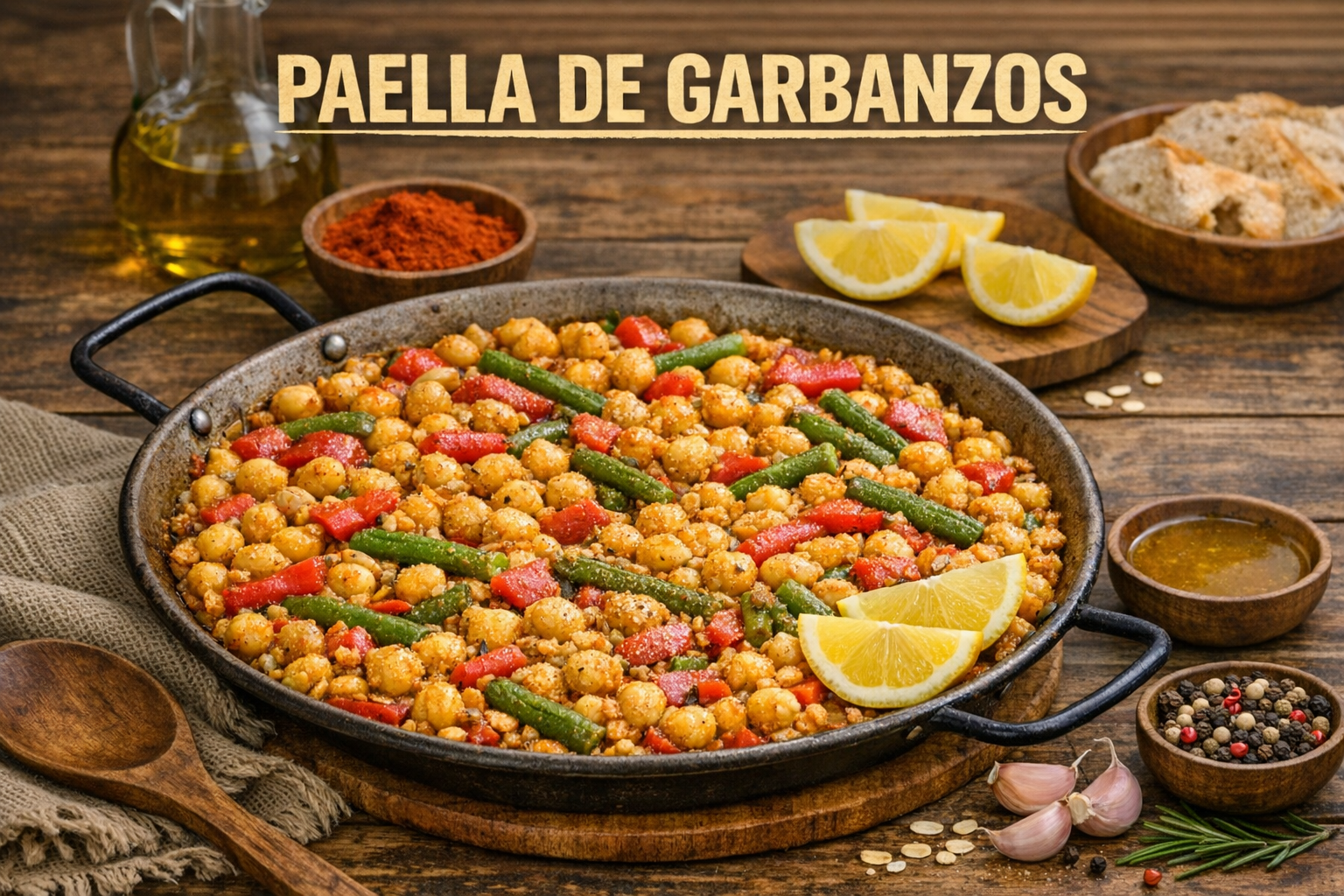 Paella de Garbanzos