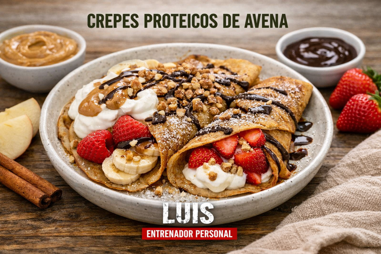 Crepes Proteicos de Avena