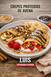 Crepes Proteicos de Avena