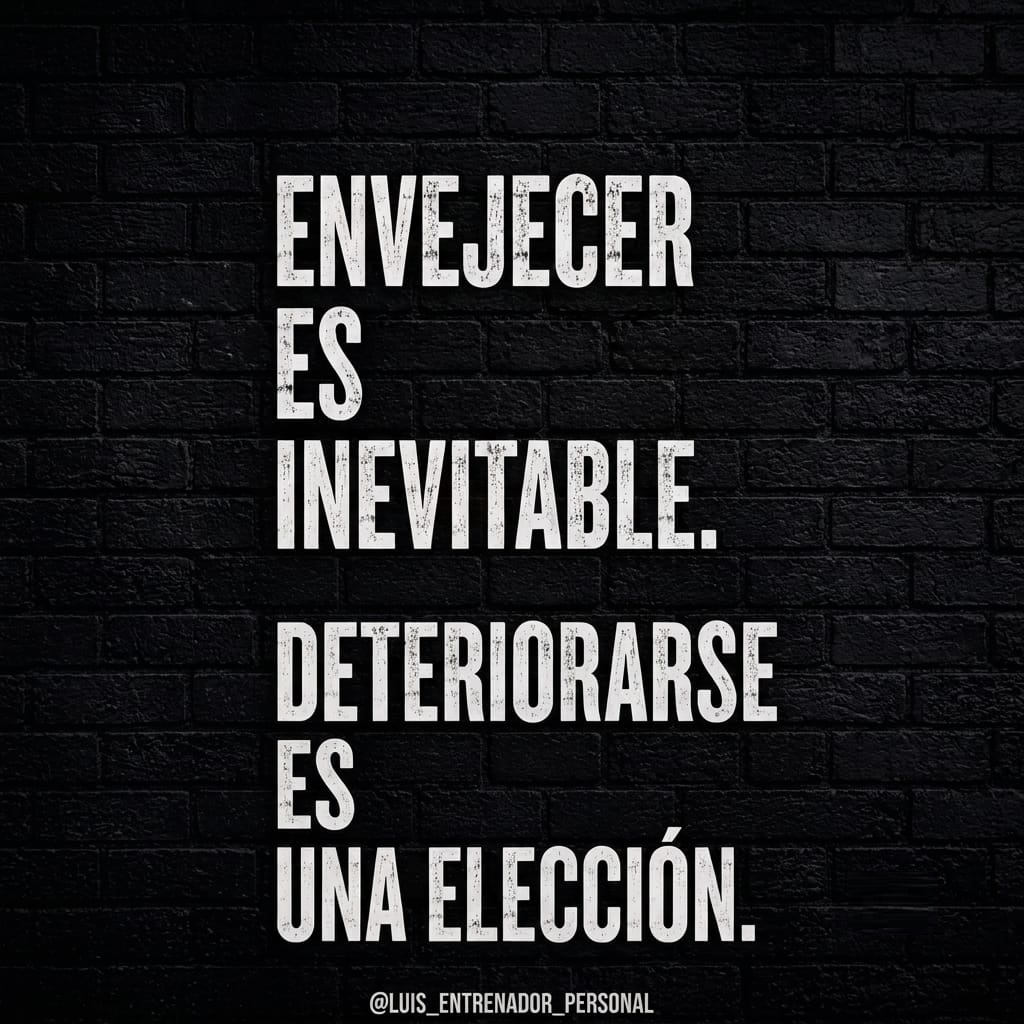 Envejecer es Inevitable. Deteriorarse es una Elección