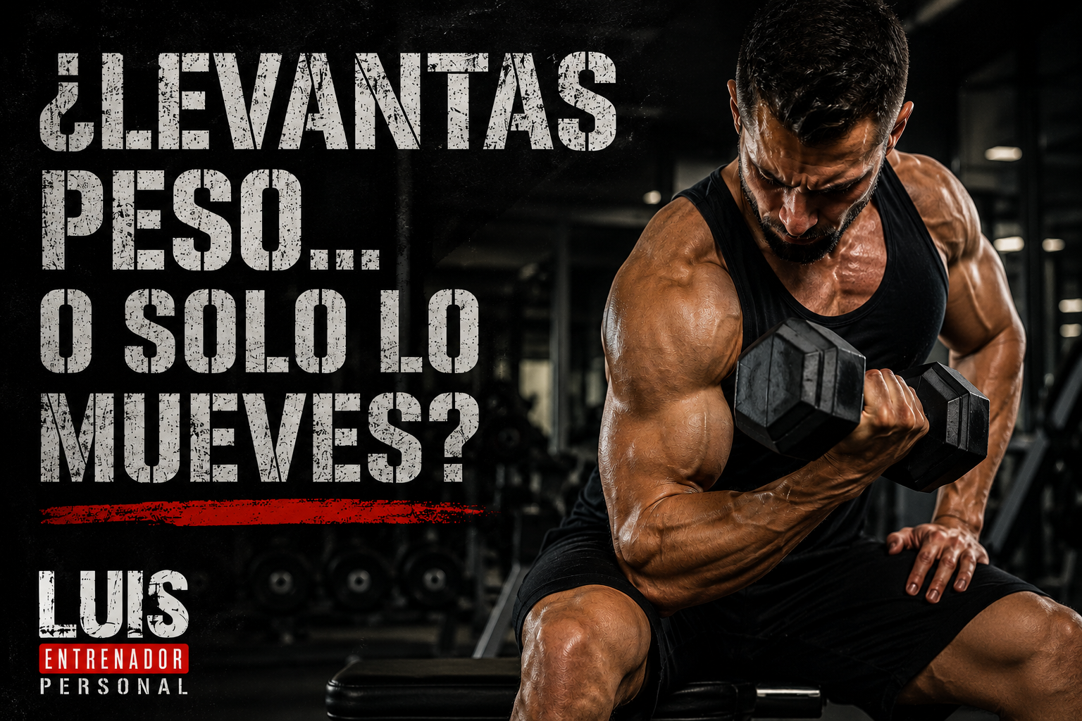 ¿Levantas peso, o solo lo mueves?