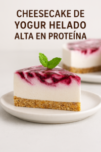 Cheesecake de Yogur Helado alta en Proteínas