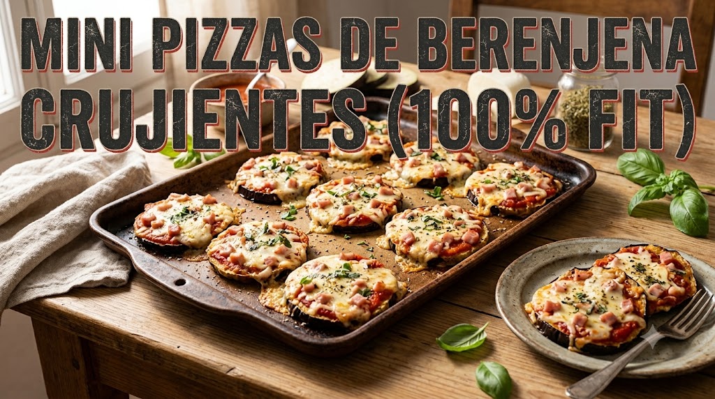 Minipizzas de Berengena Crujientes