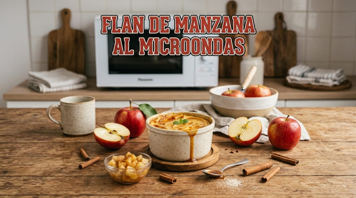 Flan de Manzana Saludable