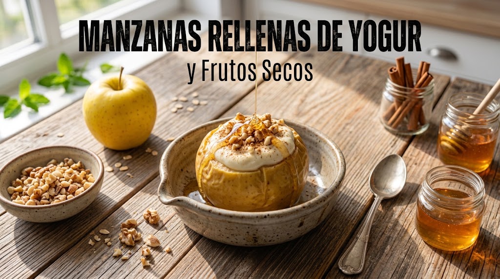 Manzanas Rellenas de Yogur