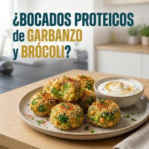 Bocados Proteicos de Garbanzo y Brócoli