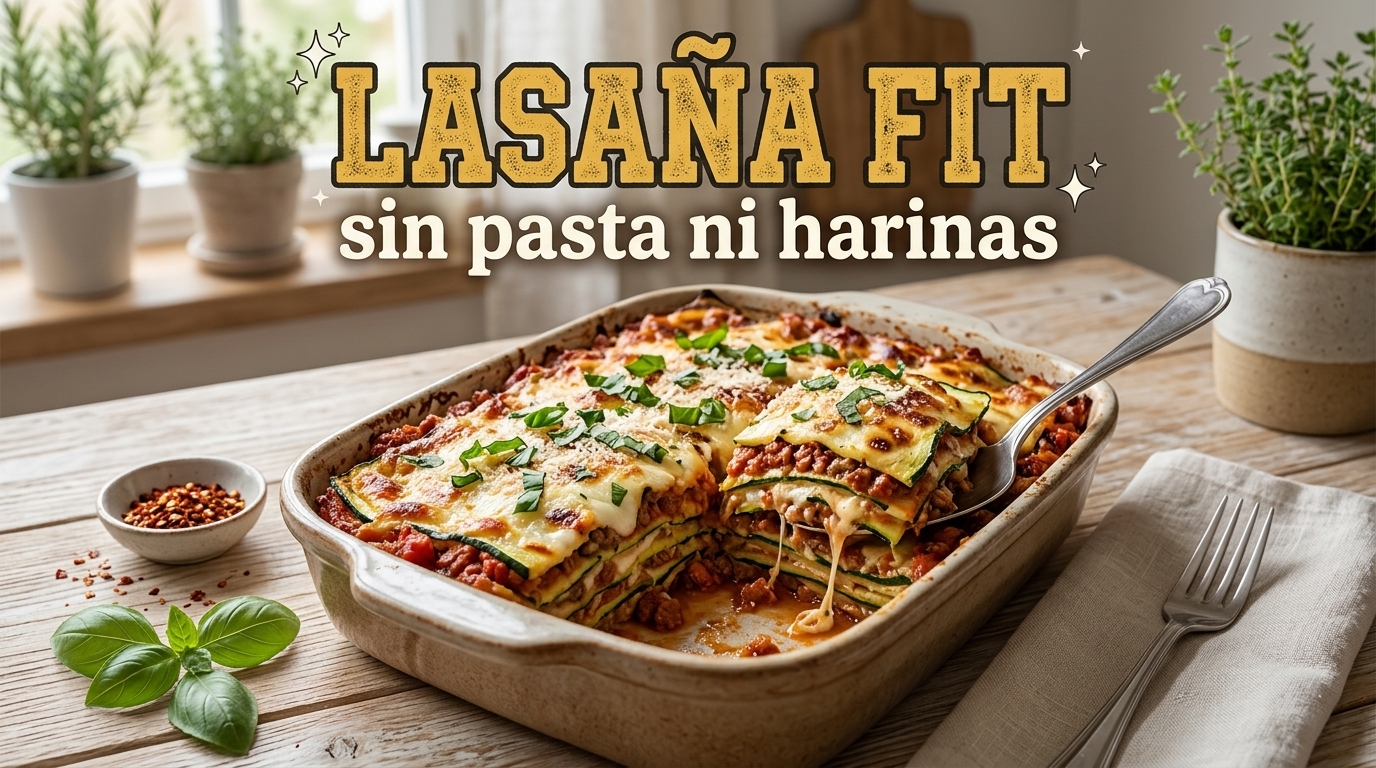 Lasaña Fit sin pasta ni harinas