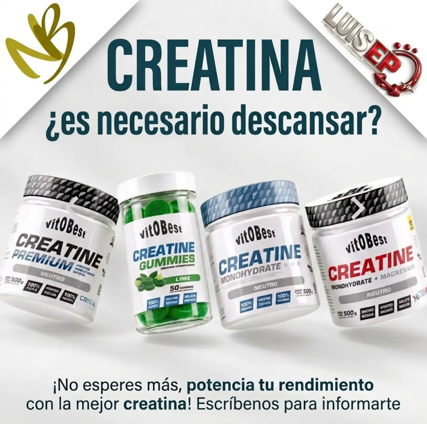 Creatina, ¿es necesario descansar?